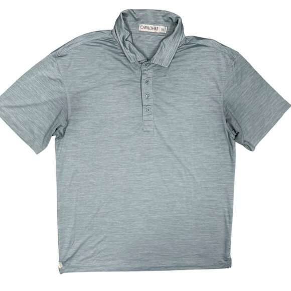 Cariloha Bamboo Golf Shirt Short Sleeve Polo Stretch Grey XL - Picture 1 of 8
